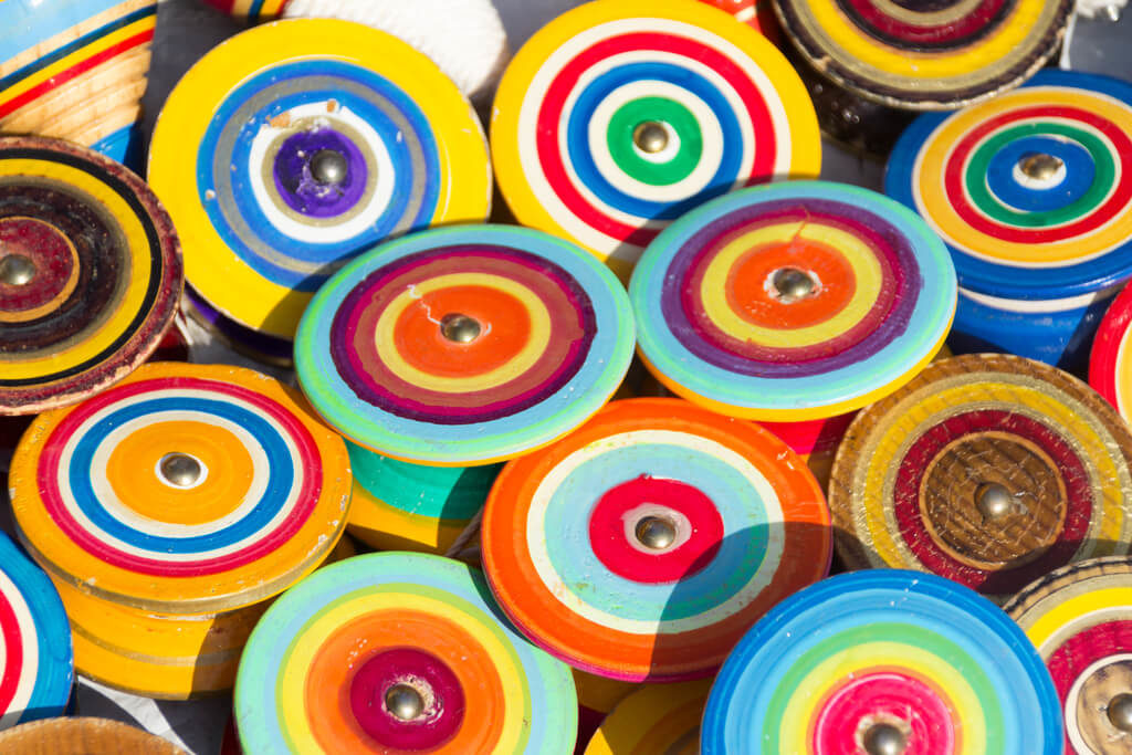 Photograph of a mexican traditional yo yo toys